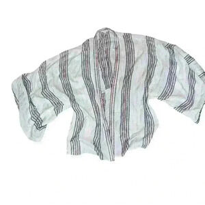 Sim & Sam Kimono L/XL Striped Coastal Boho Bohemian Summer